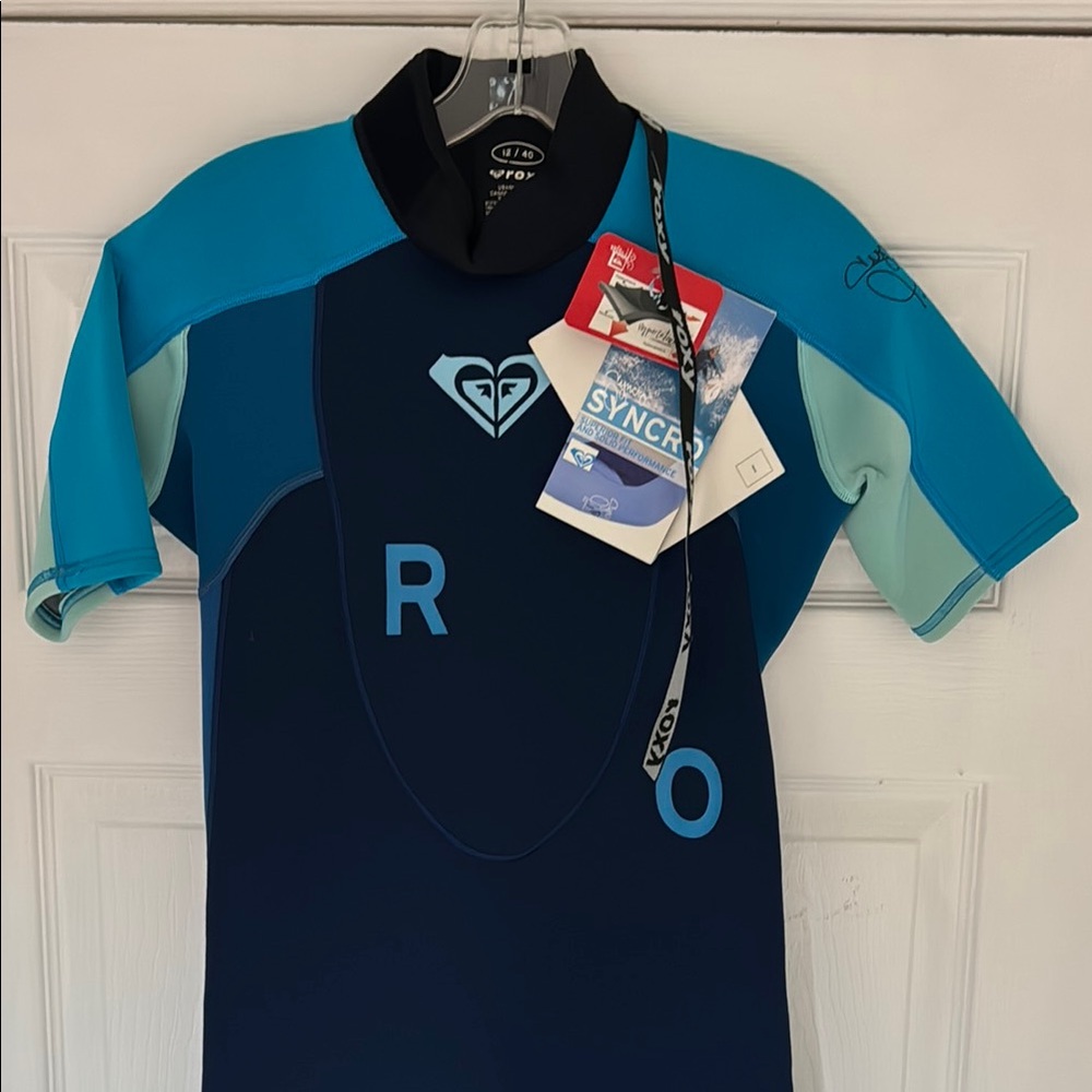 Roxy Blue Short Sleeve Wetsuit